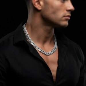 Men’s Premium Quality Chain Studded With CZ for Gift